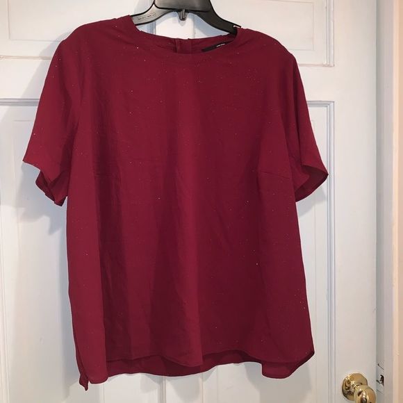 Vero Moda Tops - Vero Moda Wine Sparkle Top Sz 3X